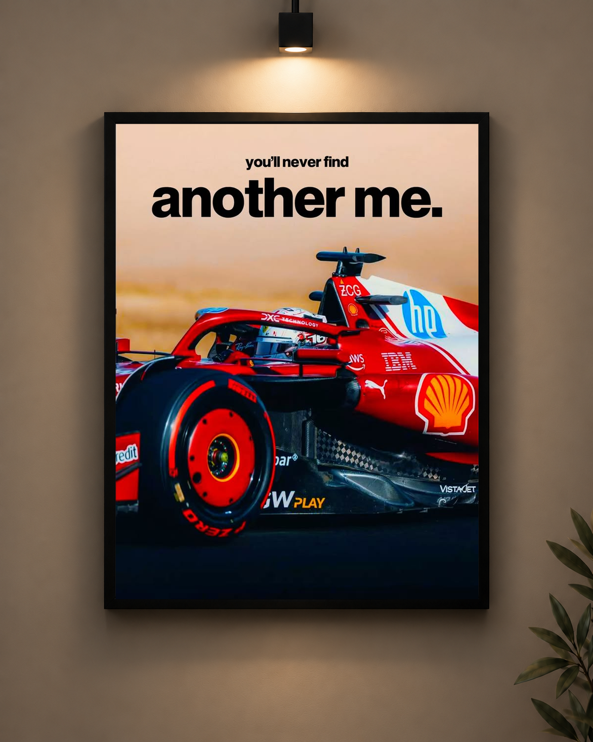 Ferrari Another Me Frame in black frame - PrintIt