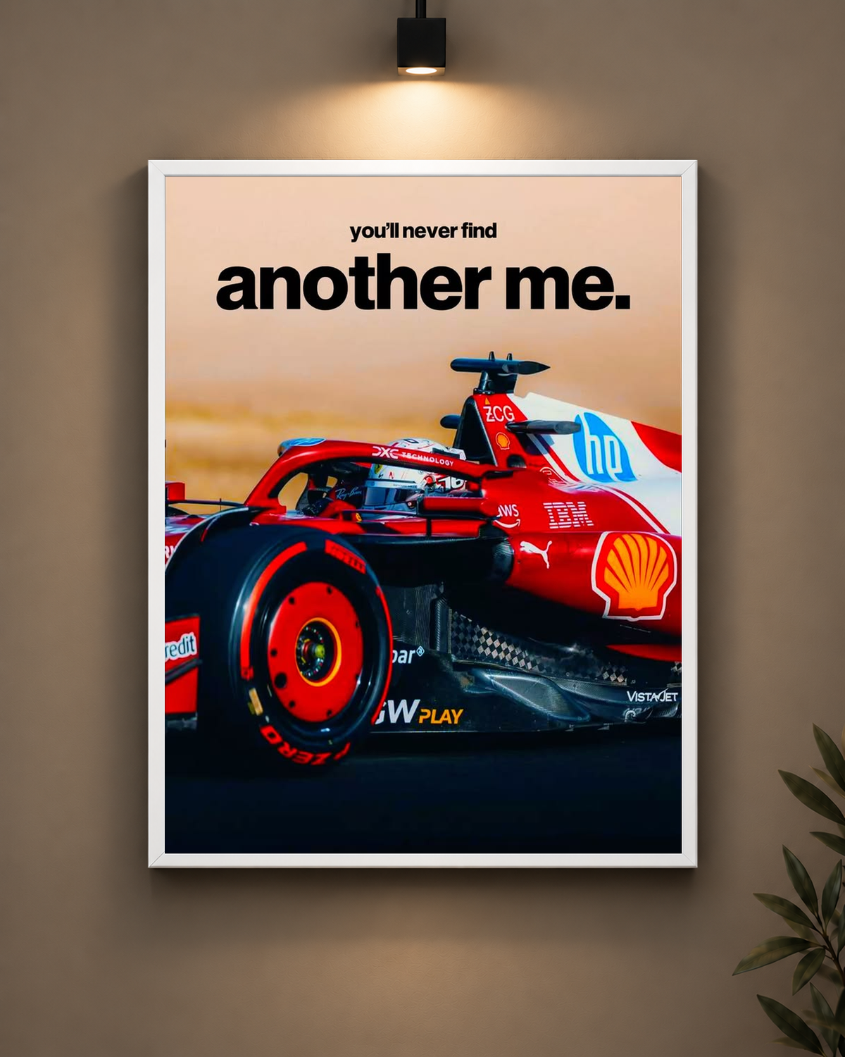 Ferrari Another Me Frame in black frame - PrintIt