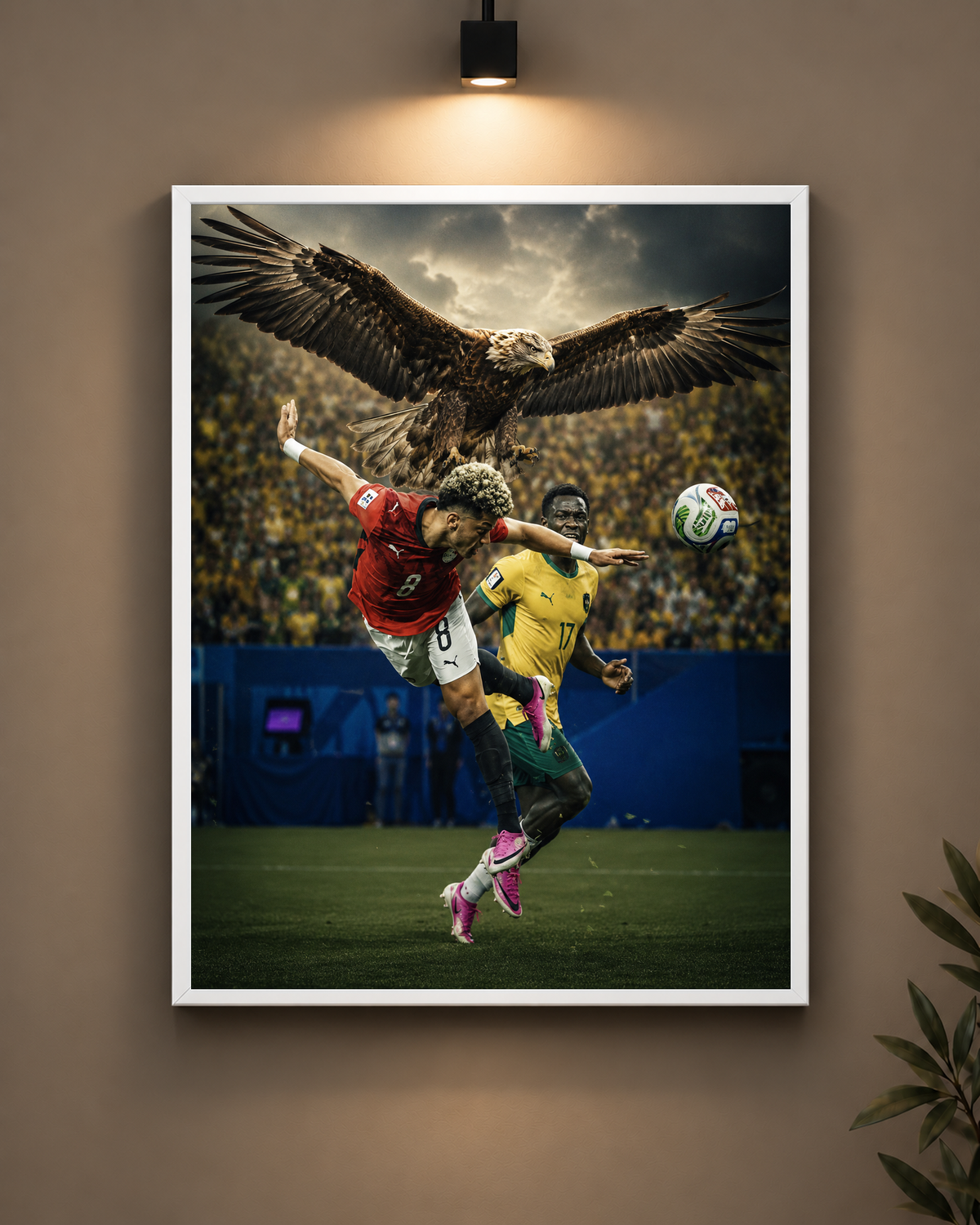 Egypt Eagle Frame in white frame - PrintIt
