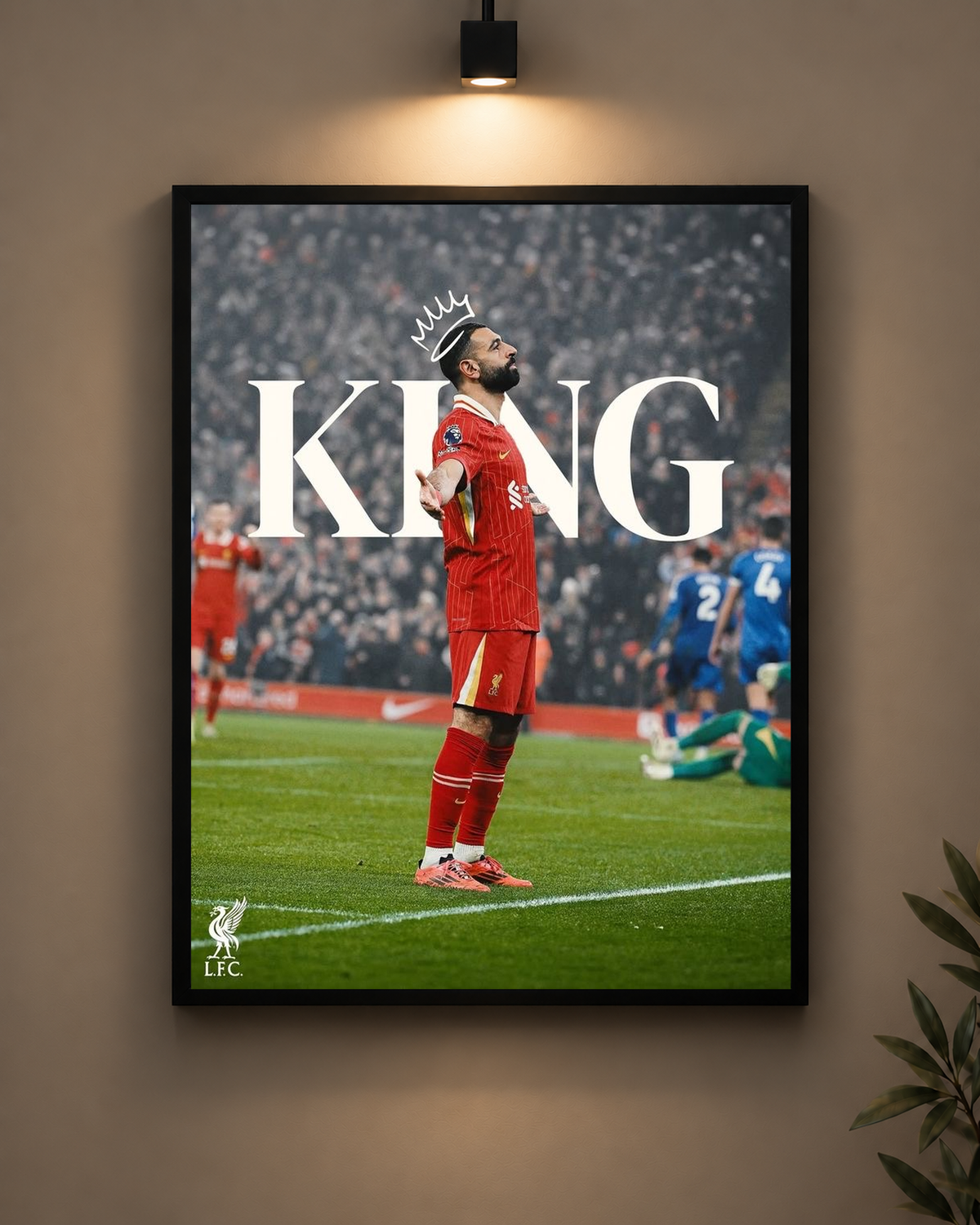 Salah King Frame in black frame - PrintIt
