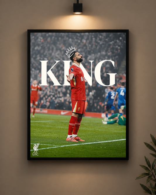 Salah King Frame in black frame - PrintIt