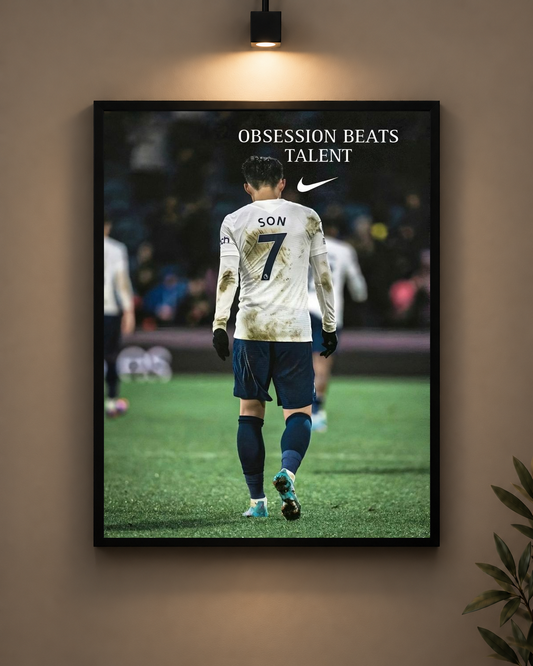 Son Obsession Beats Talent Frame in black frame - PrintIt