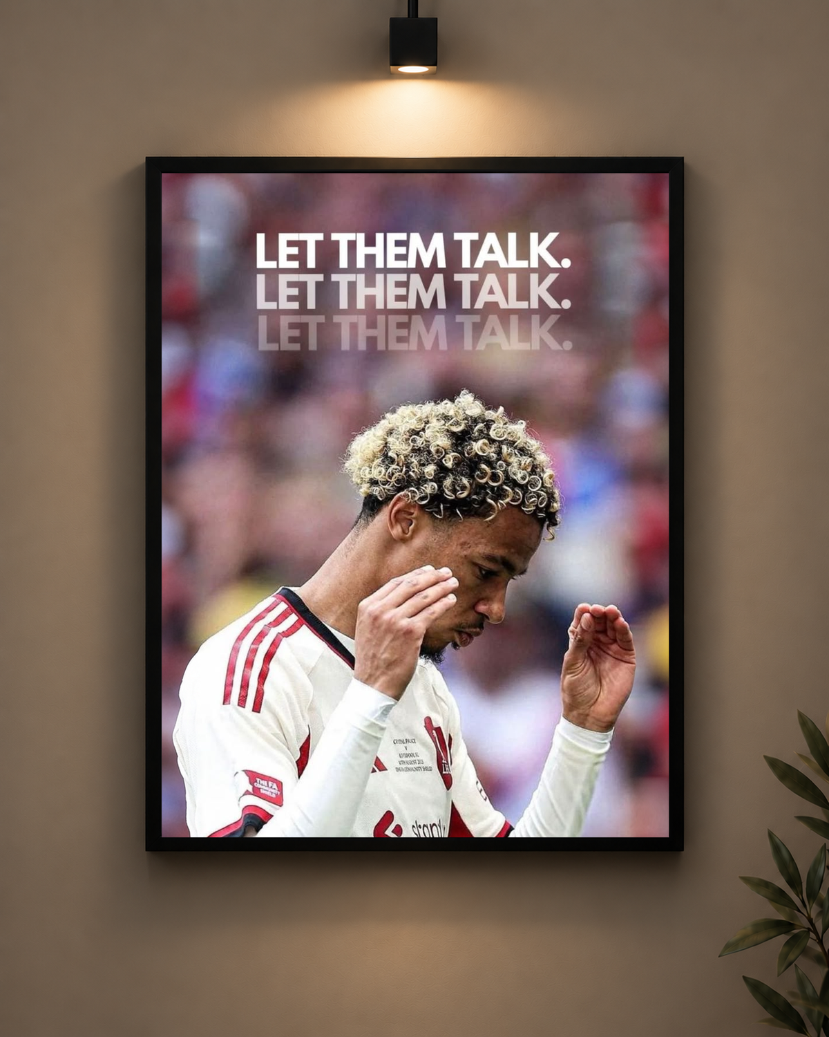 Liverpool Let Them Talk Frame in black frame - PrintIt