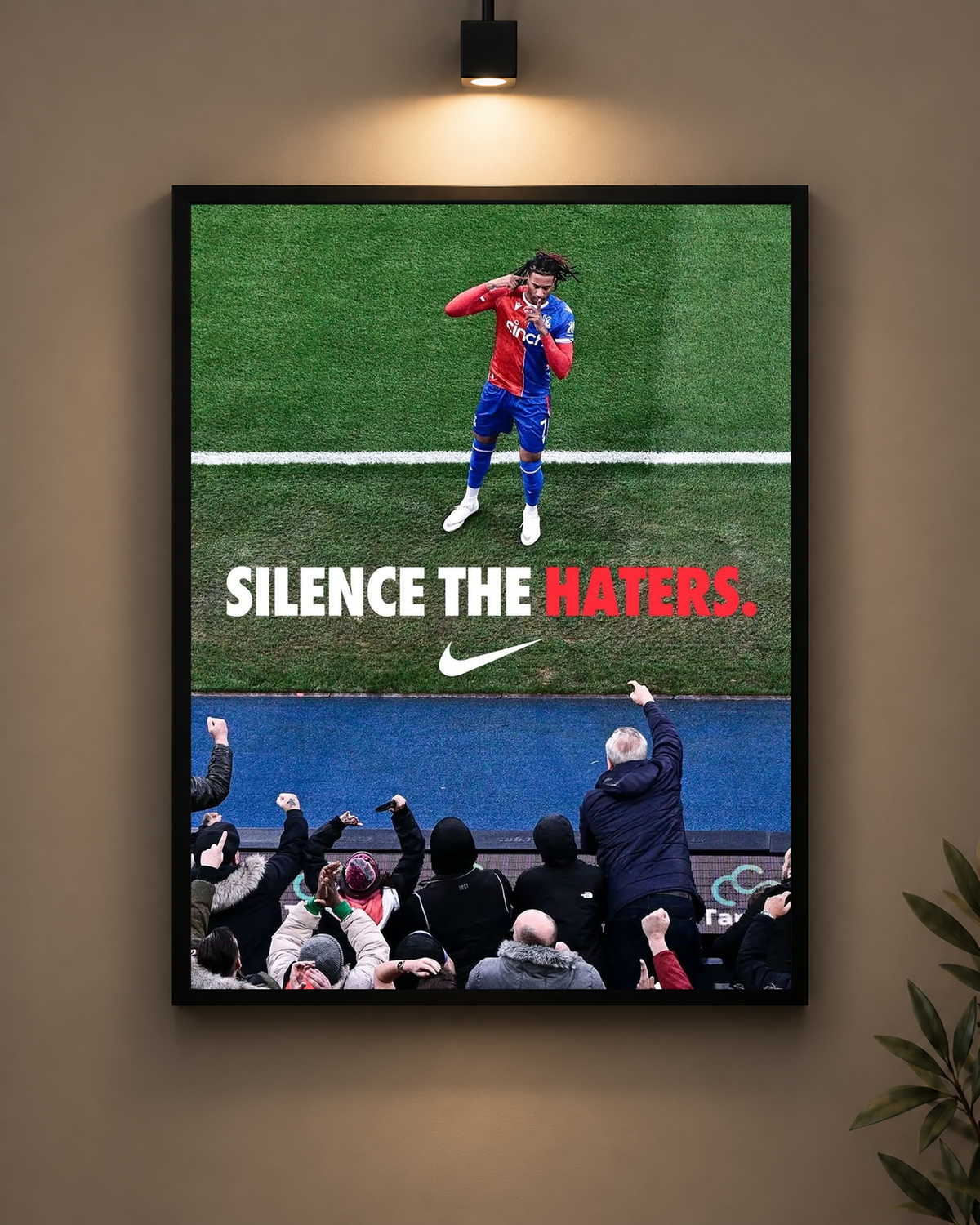 Silence The Haters Frame in black frame - PrintIt