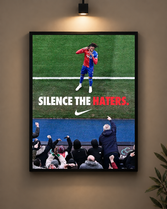 Silence The Haters Frame in black frame - PrintIt