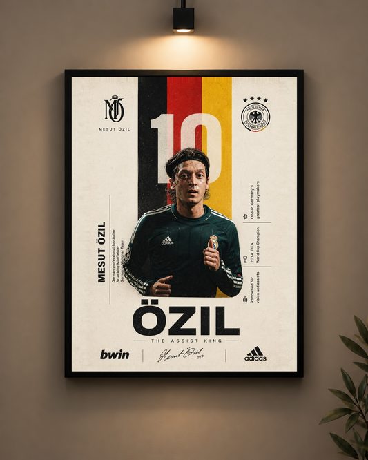Ozil Assist King Frame in black frame - PrintIt