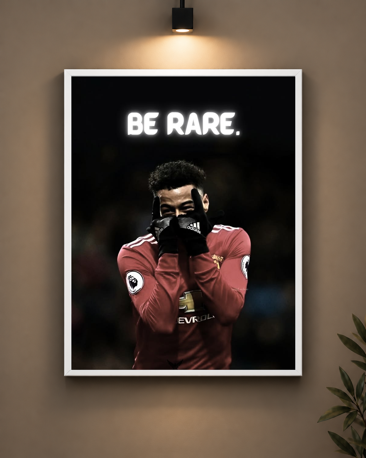 Lingard Be Rare Frame in white frame - PrintIt