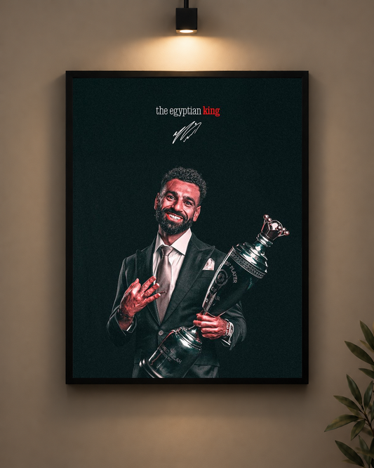 Salah Egyptian King Frame in black frame - PrintIt