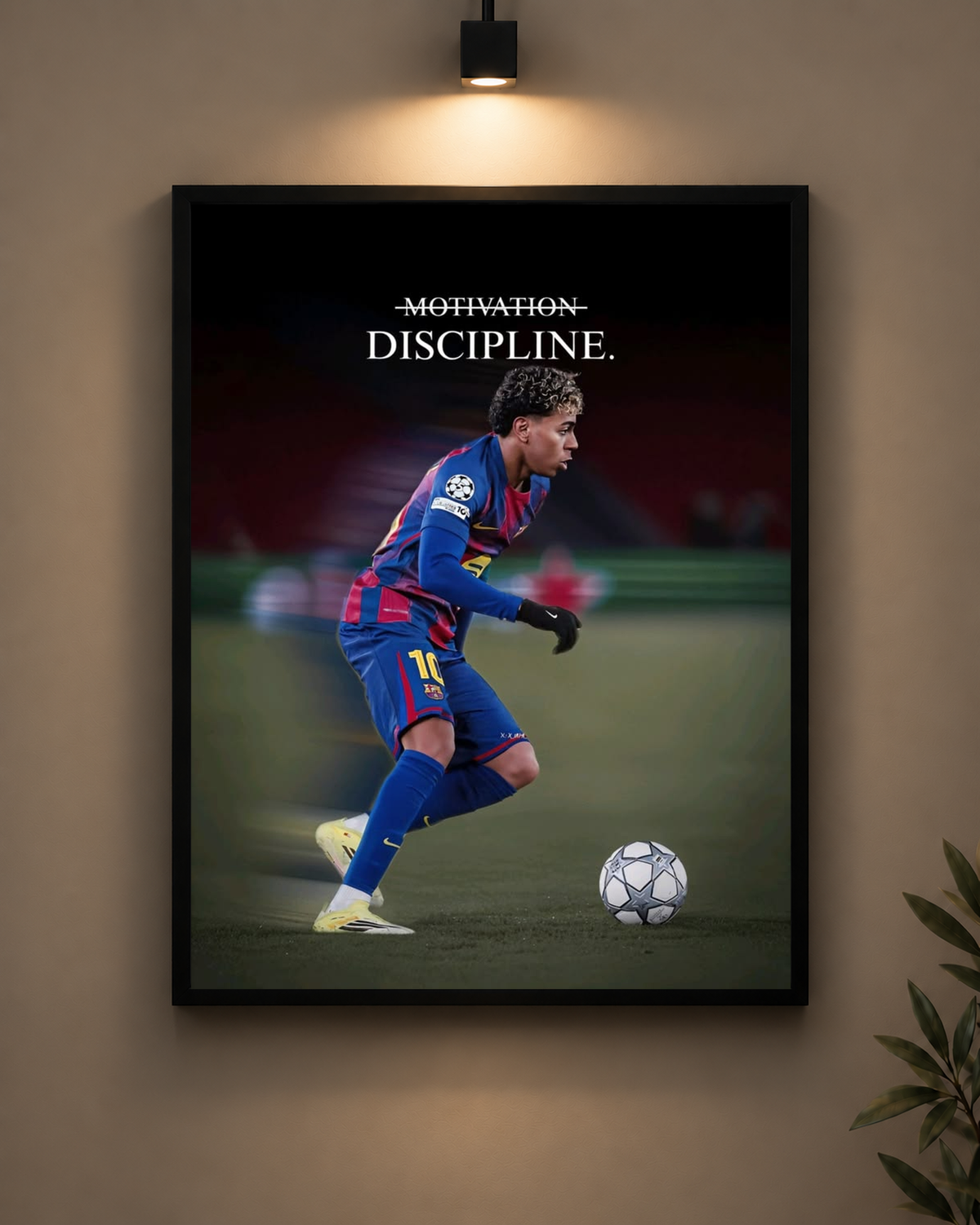 Yamal Discipline Frame in black frame - PrintIt