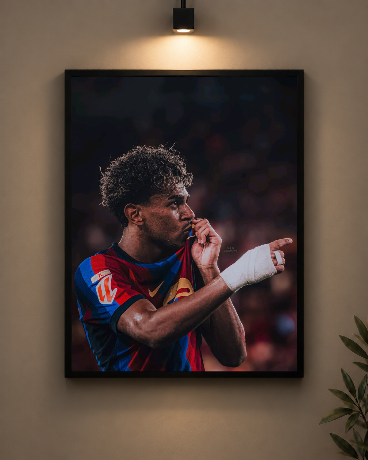 Yamal Celebration Frame in black frame - PrintIt
