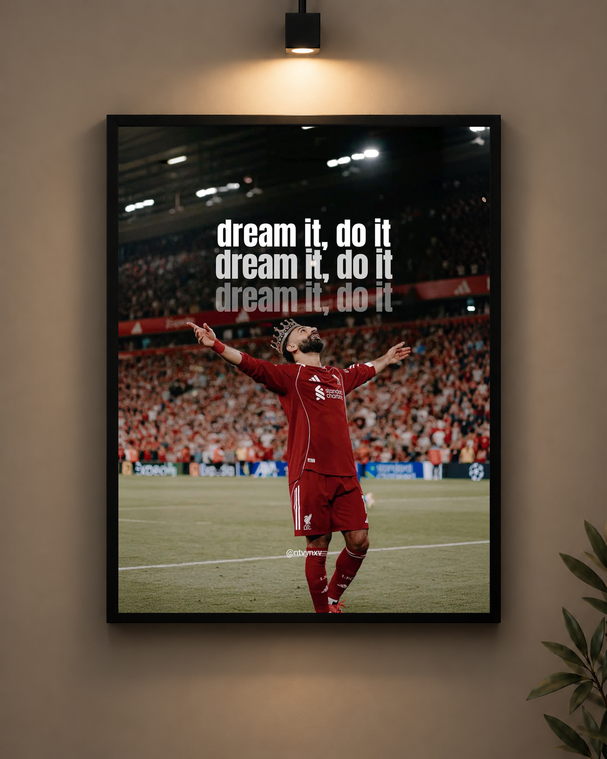 Salah Dream It Do It Frame in black frame - PrintIt