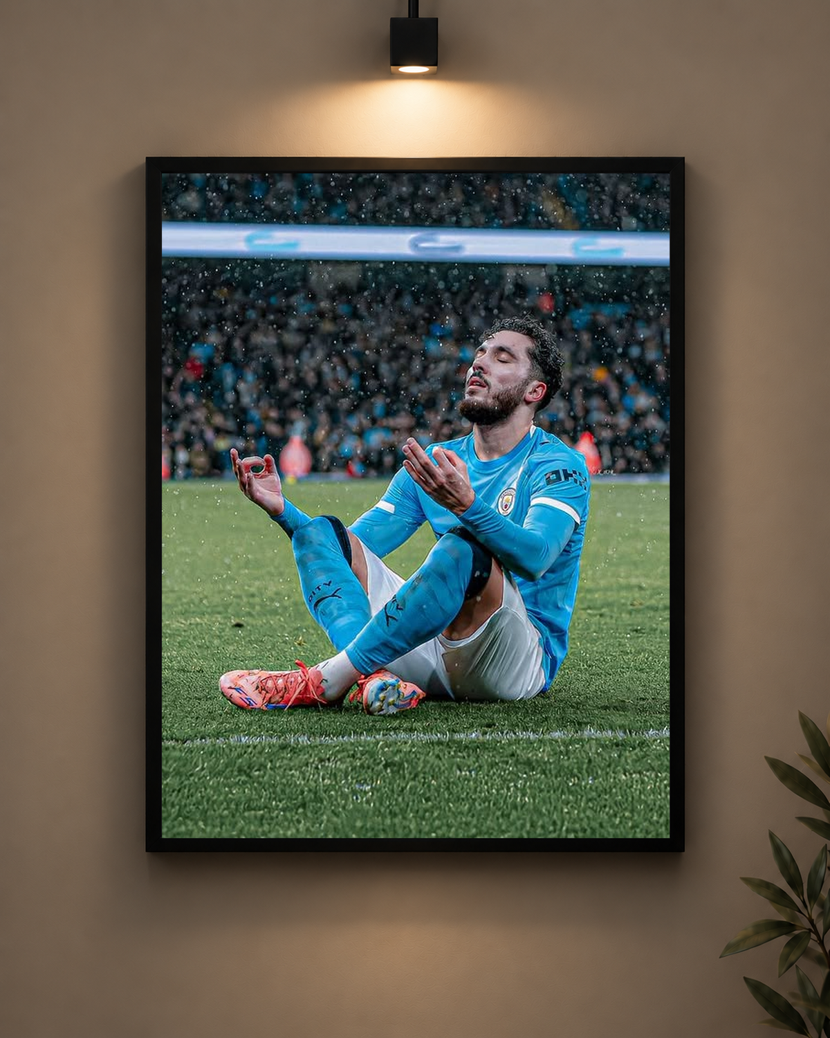 Cherki Meditation Frame in black frame - PrintIt