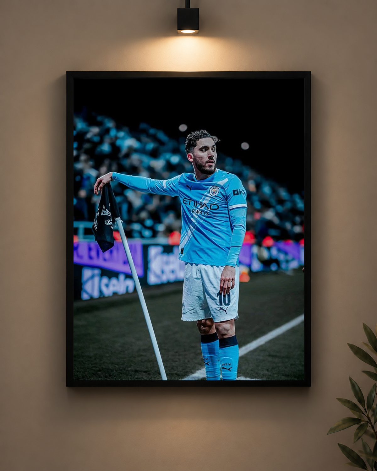 Cherki Corner Flag Frame in black frame - PrintIt