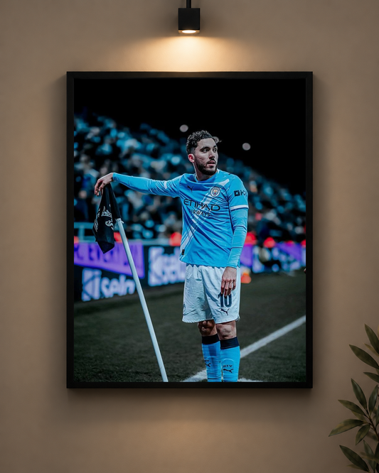 Cherki Corner Flag Frame in black frame - PrintIt
