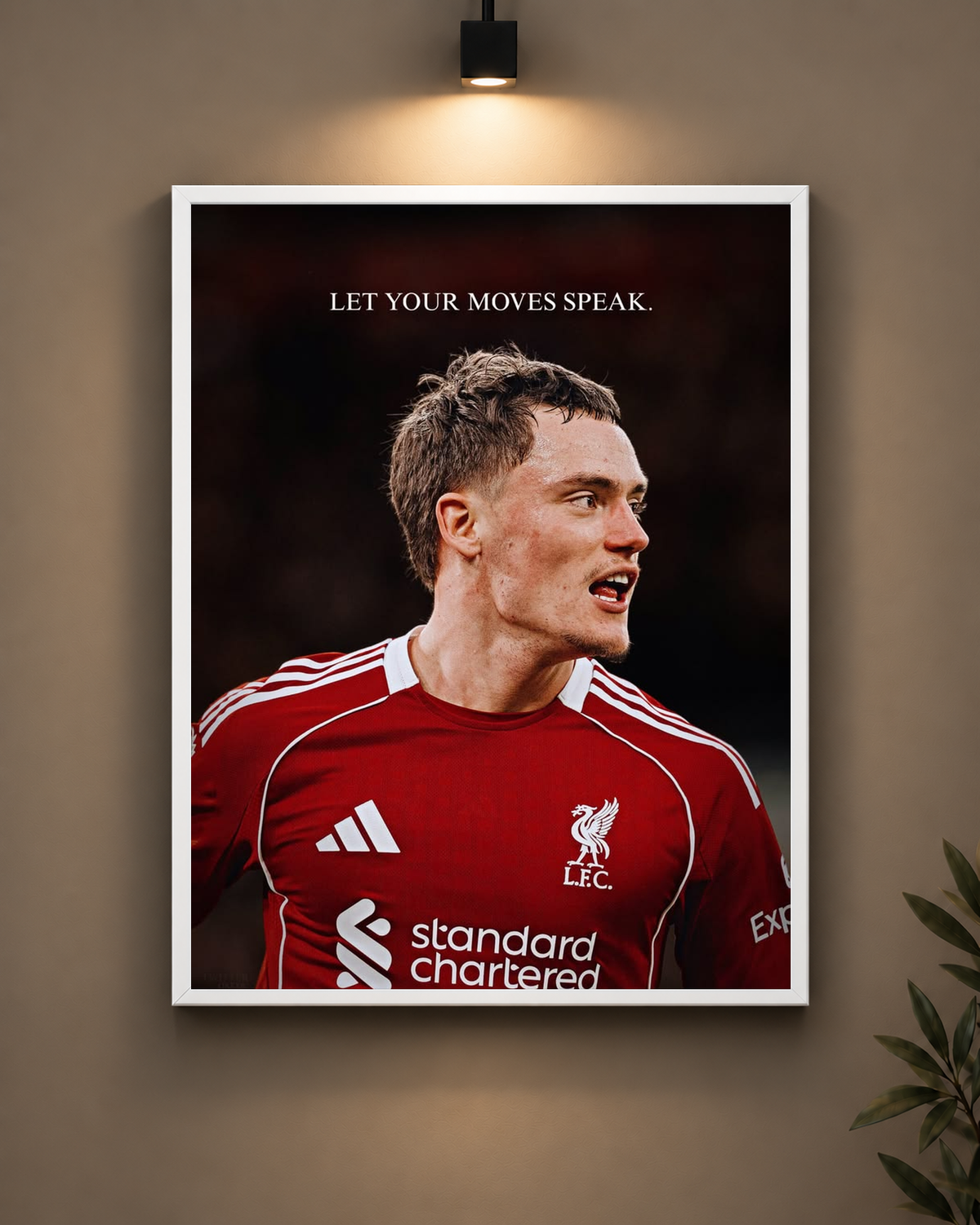 Let Your Moves Speak Liverpool Frame in black frame - PrintIt
