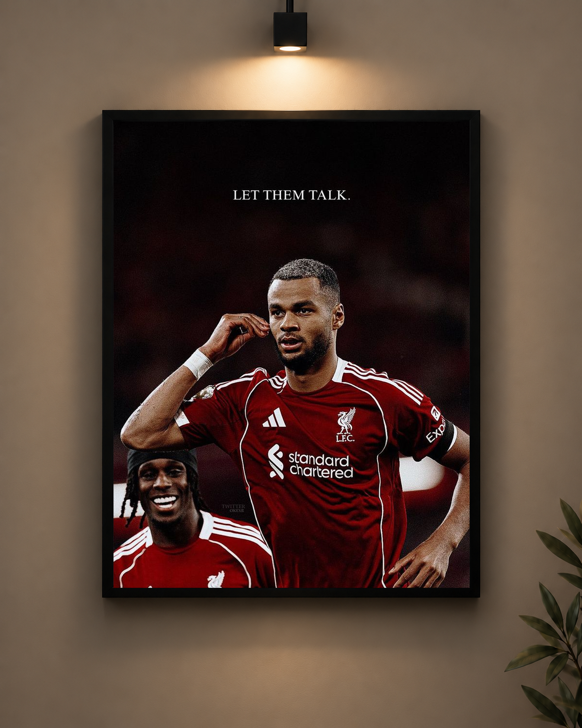 Let Them Talk Liverpool Frame in black frame - PrintIt