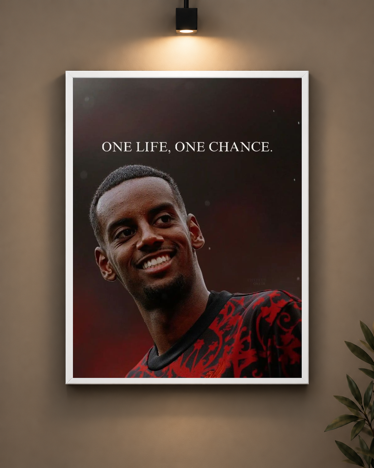 One Life One Chance Football Frame in black frame - PrintIt