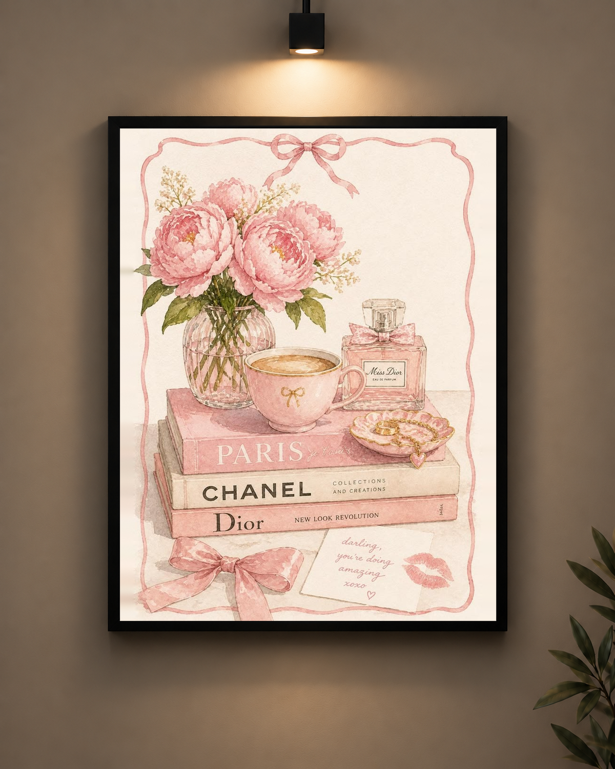 Paris Chanel Vanity Frame in black frame - PrintIt
