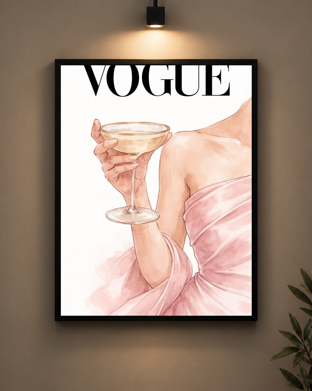 Vogue Magazine Frame in black frame - PrintIt