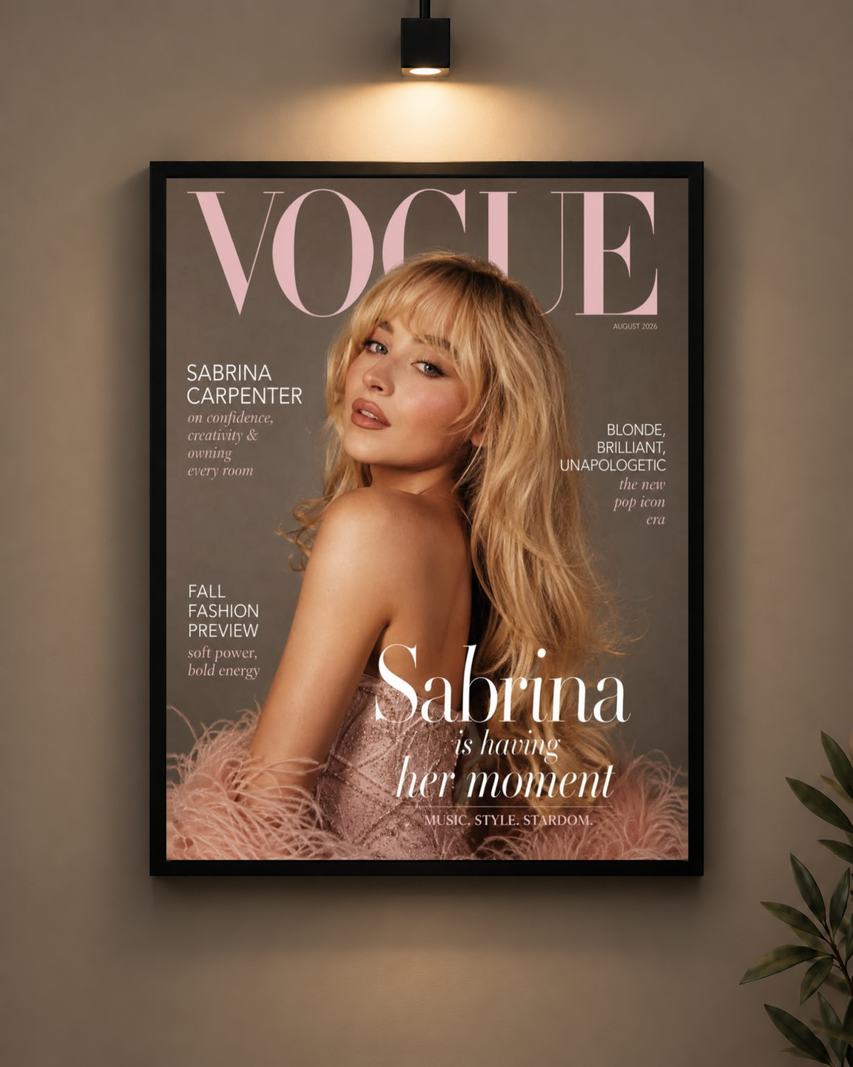 Sabrina Frame in black frame - PrintIt