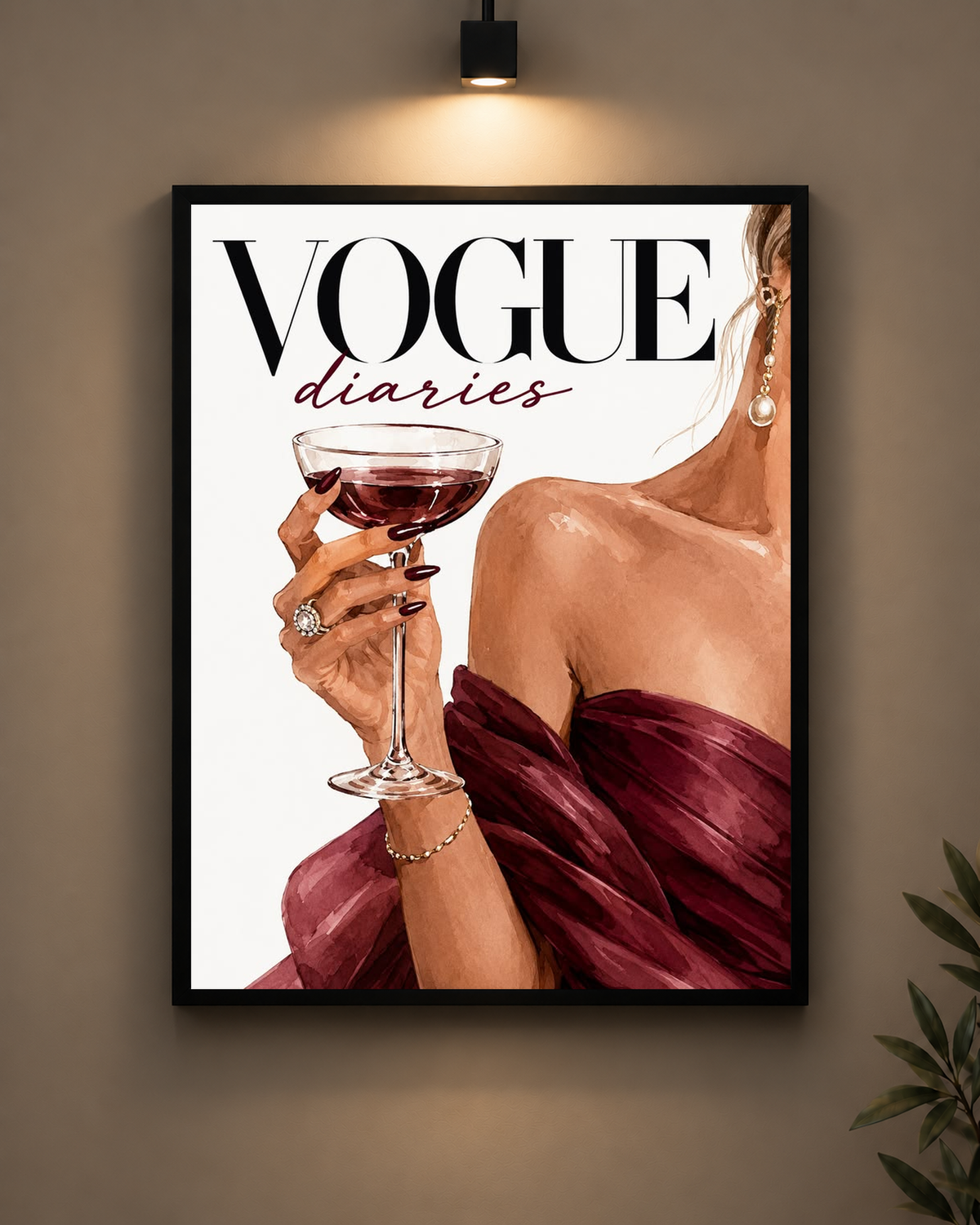 Vogue Diaries Frame in black frame - PrintIt