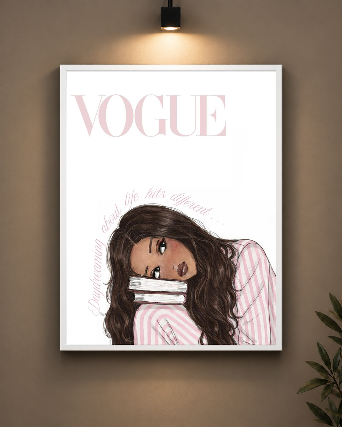 Daydreaming Aesthetic 3 Vogue Frame in black frame - PrintIt