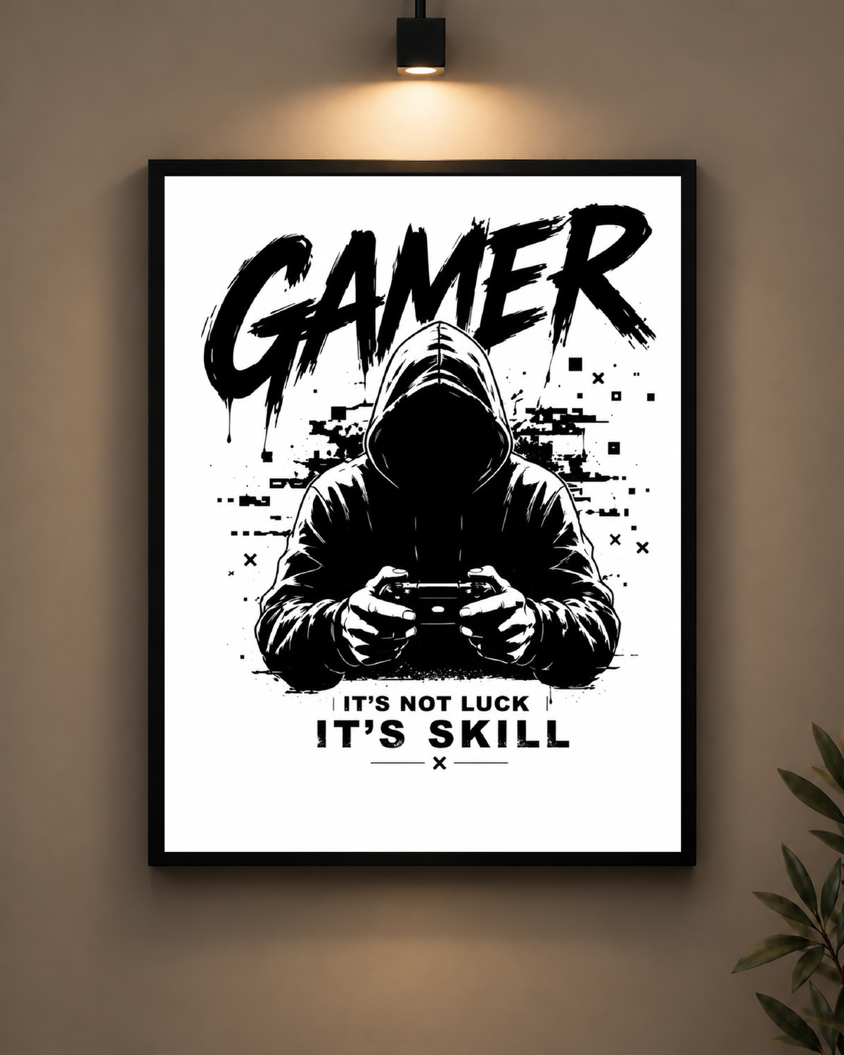 It’s Not Luck It’s Skill Frame in black frame - PrintIt