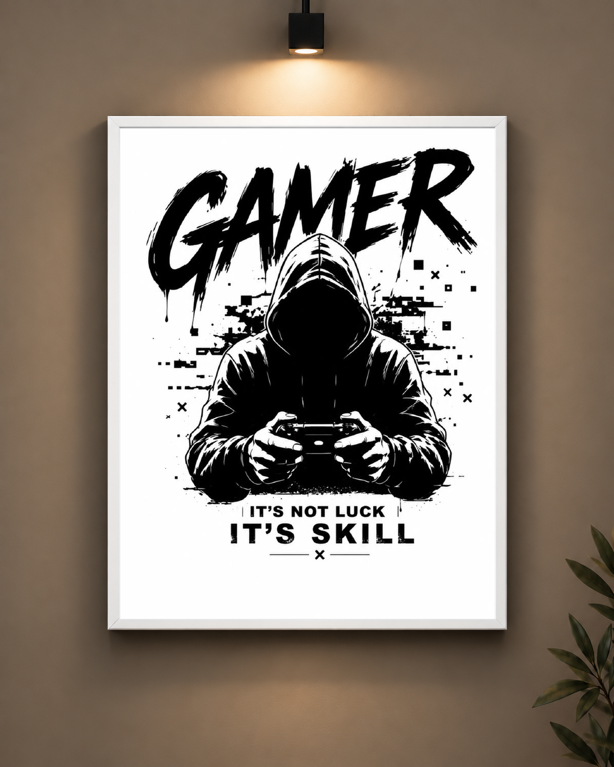 It’s Not Luck It’s Skill Frame in black frame - PrintIt