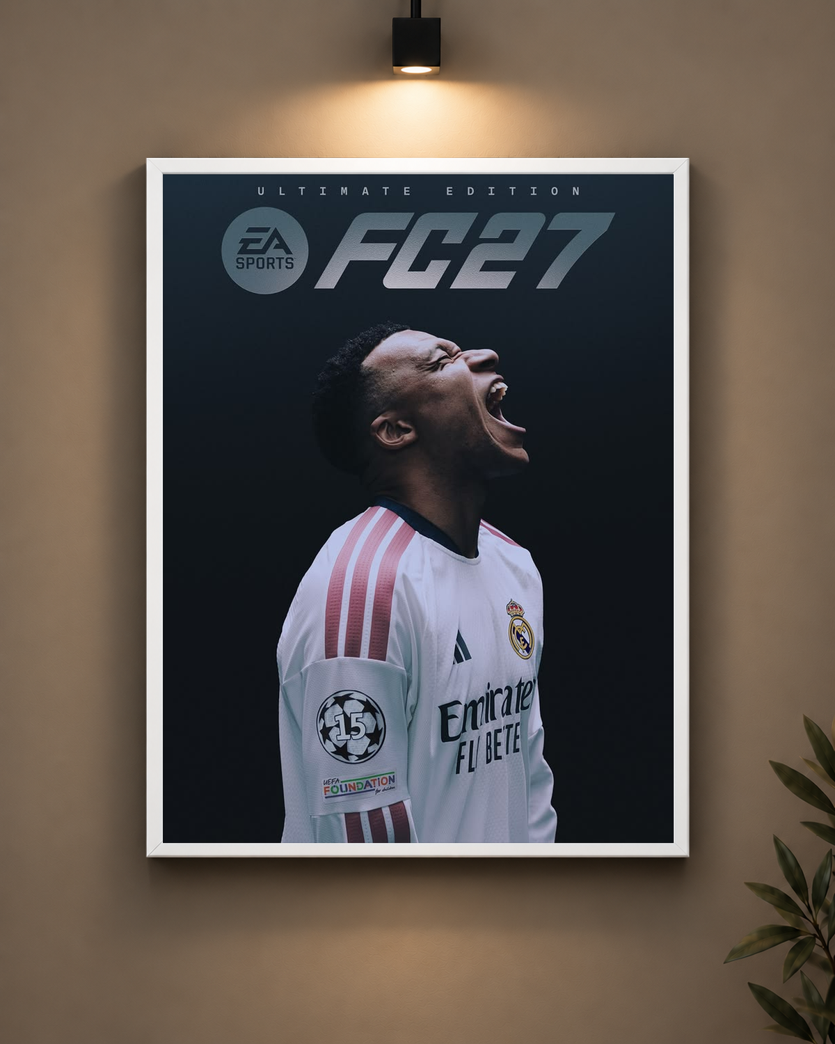 FC27 Real Madrid Concept Frame in black frame - PrintIt