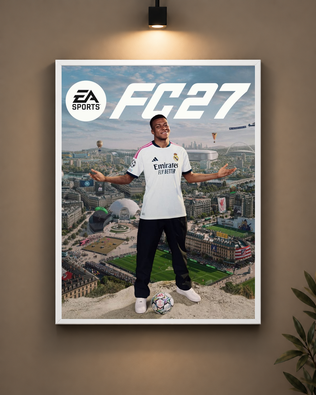 FC27 City View Concept Frame in black frame - PrintIt