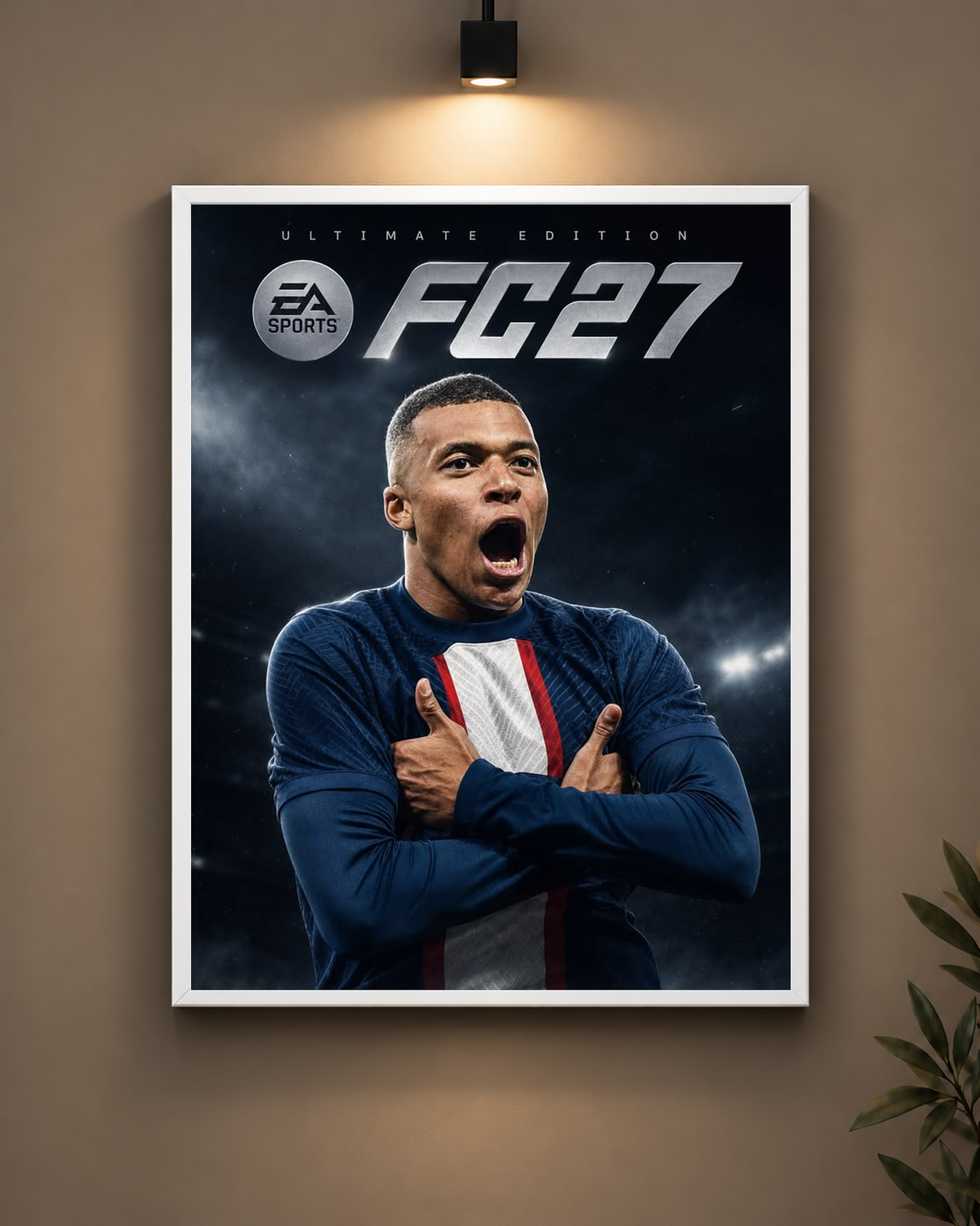 FC27 Mbappe Concept Frame in black frame - PrintIt
