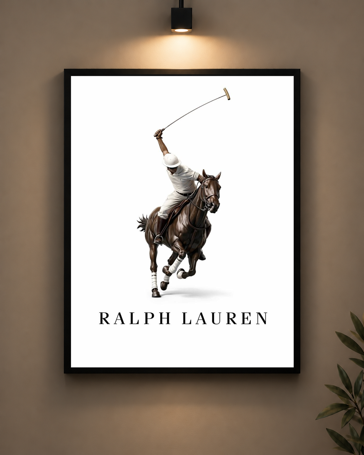 Ralph Lauren Polo Frame in black frame - PrintIt