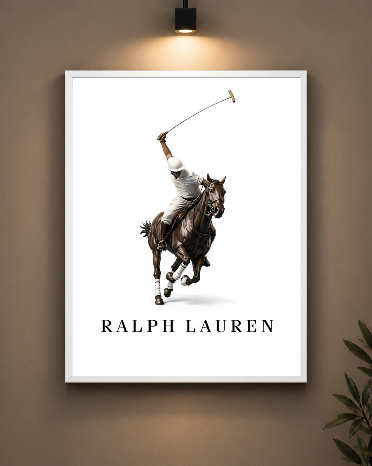 Ralph Lauren Polo Frame in black frame - PrintIt