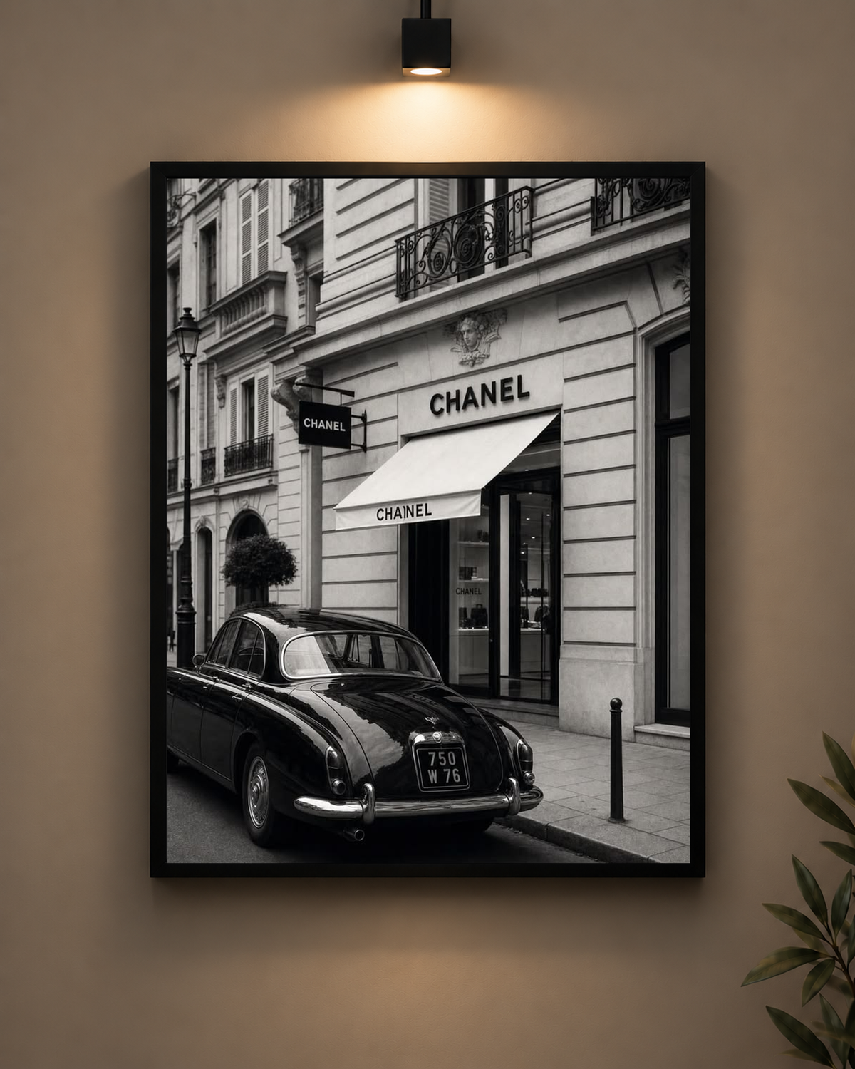 Chanel Paris Street Frame in black frame - PrintIt