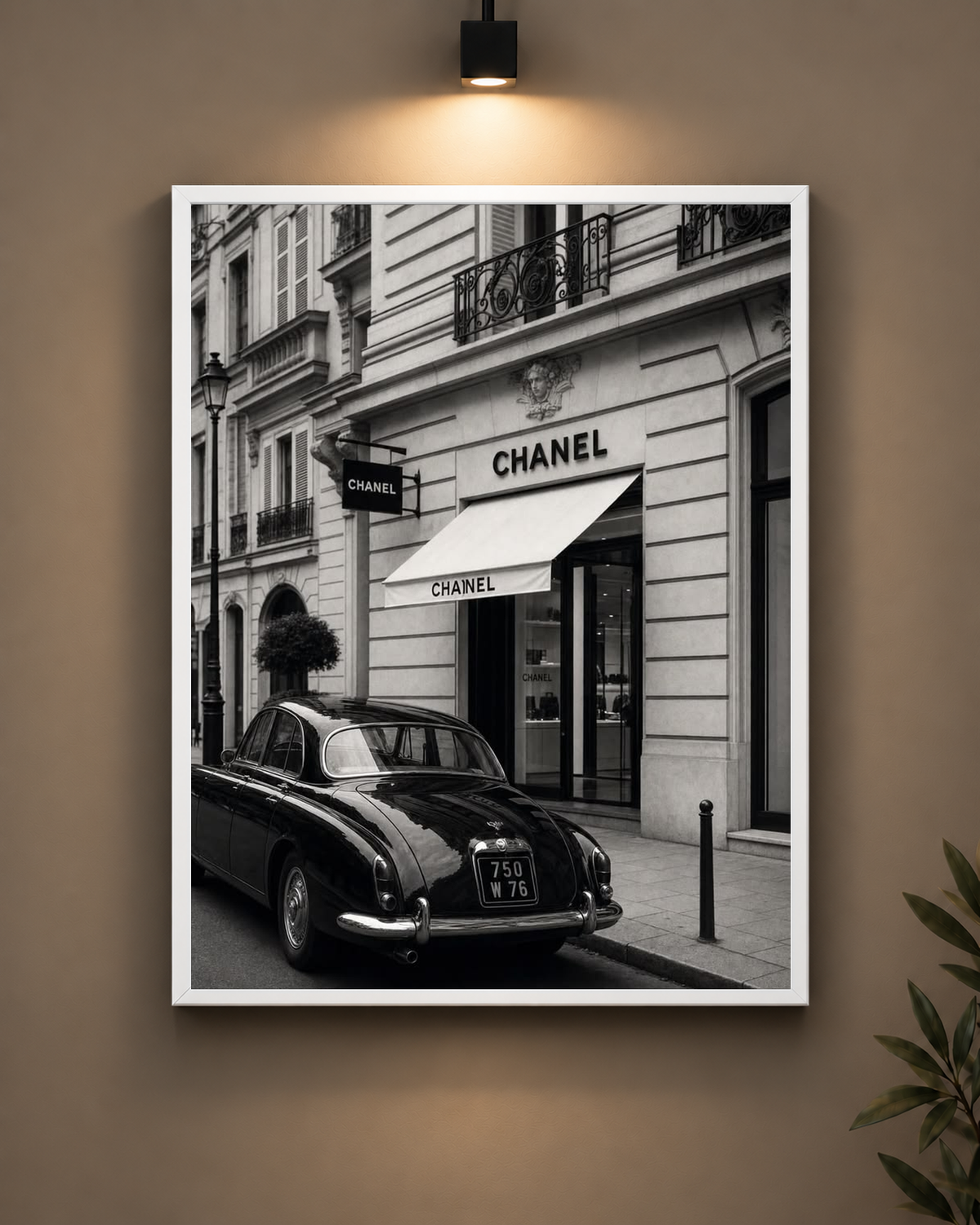 Chanel Paris Street Frame in black frame - PrintIt