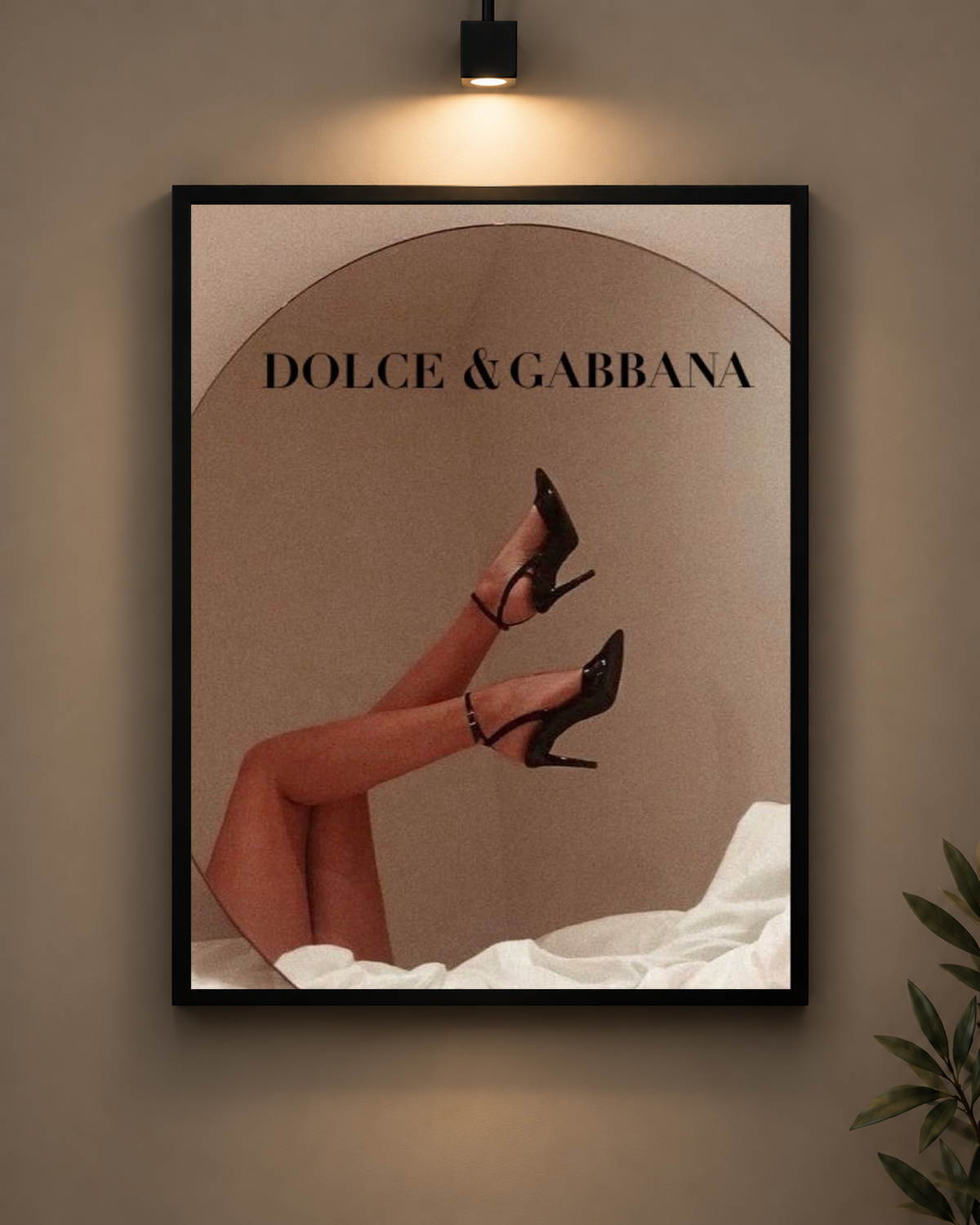 Dolce and Gabbana Heels Frame in black frame - PrintIt