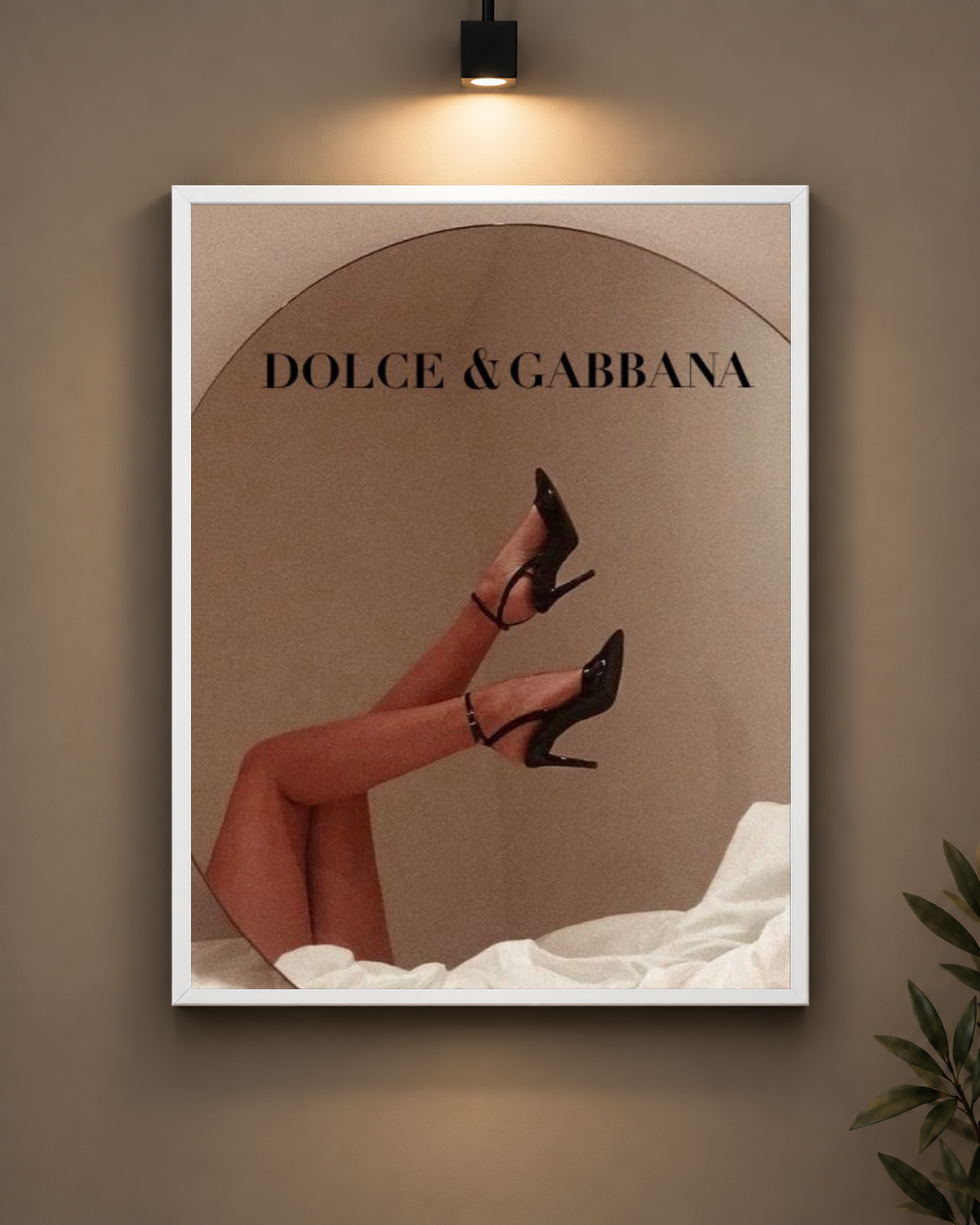 Dolce and Gabbana Heels Frame in black frame - PrintIt