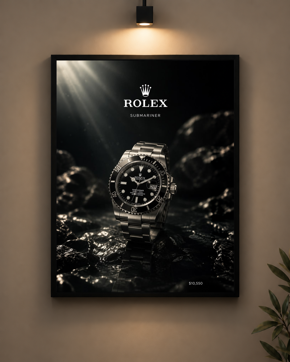 Rolex Submariner Frame in black frame - PrintIt