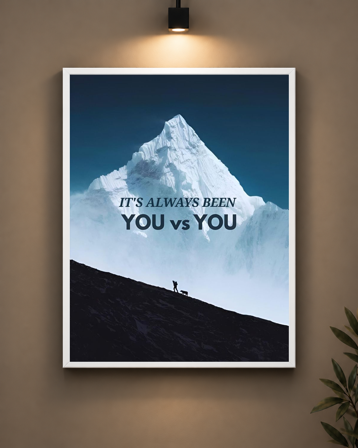It's Always Been You Vs You Frame in black frame - PrintIt
