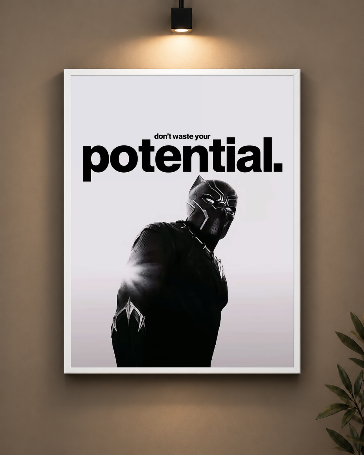 Do Not Waste Your Potential Frame in black frame - PrintIt