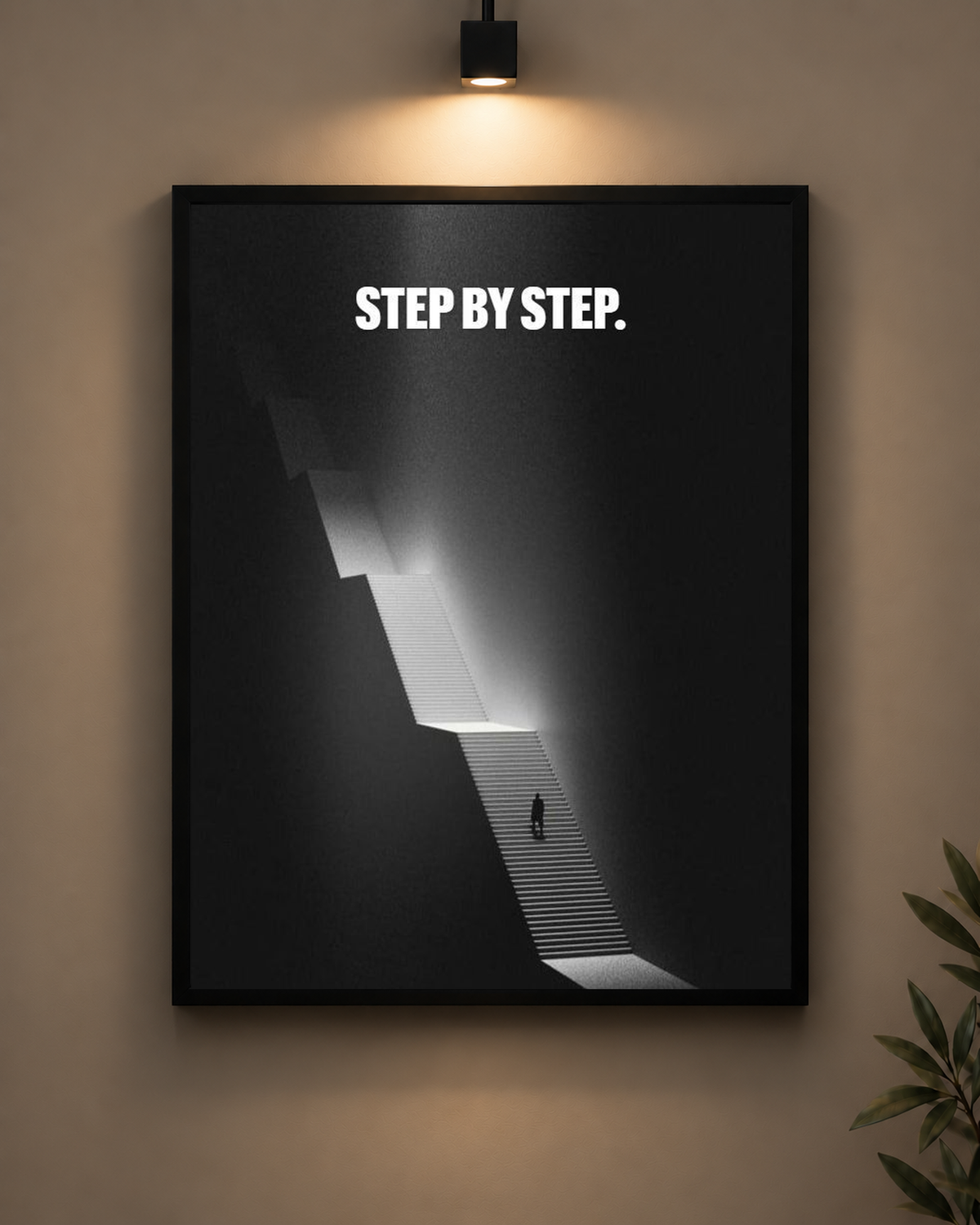 Step by Step Frame in black frame - PrintIt