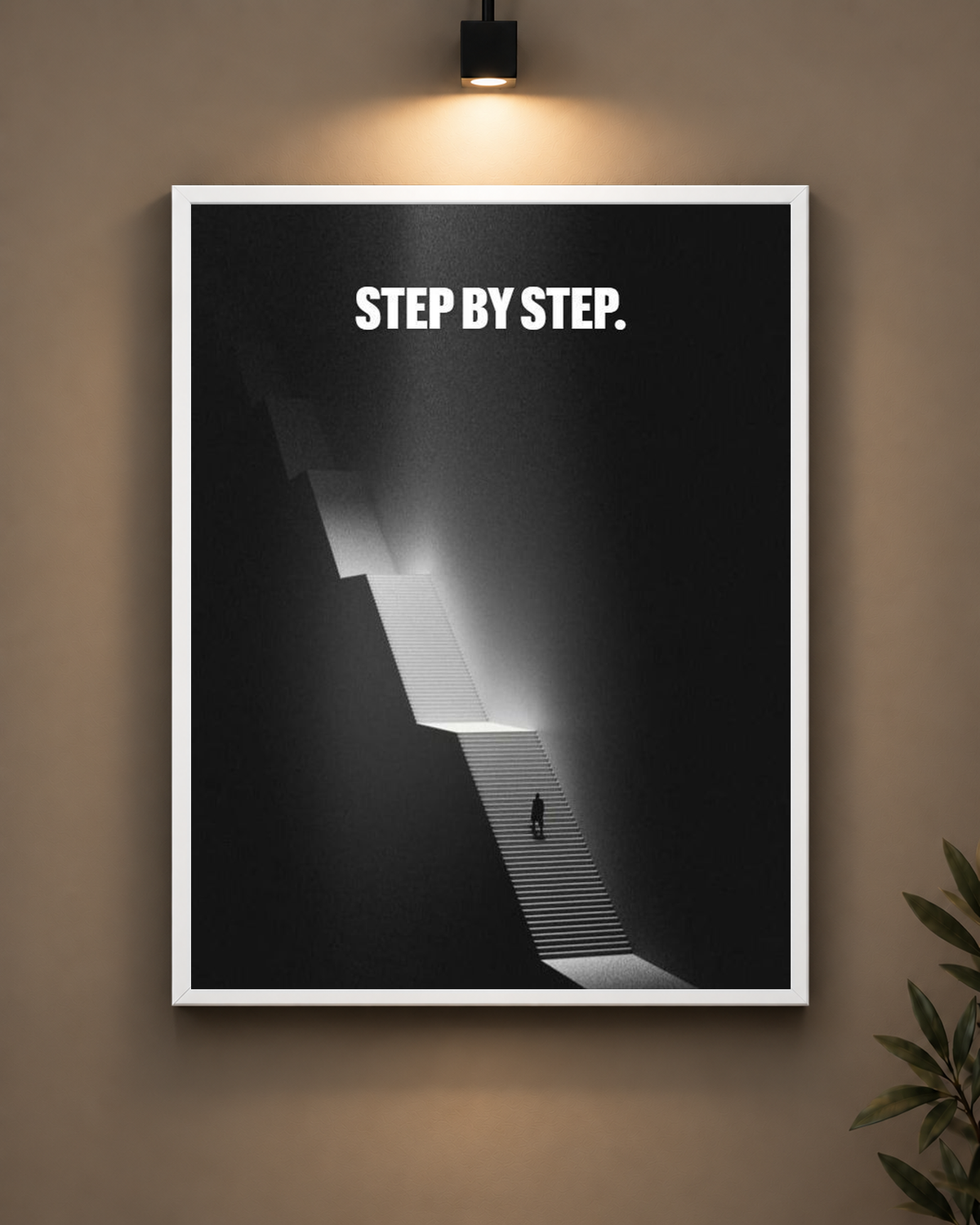 Step by Step Frame in black frame - PrintIt