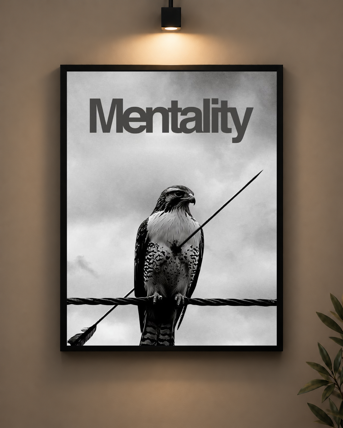 Mentality Frame in black frame - PrintIt