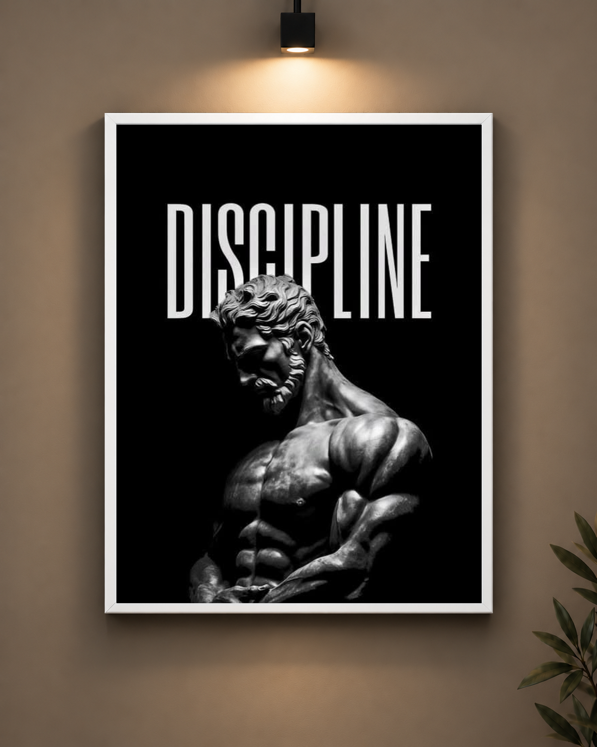 Discipline Arnold Schwarzenegger Frame in black frame - PrintIt
