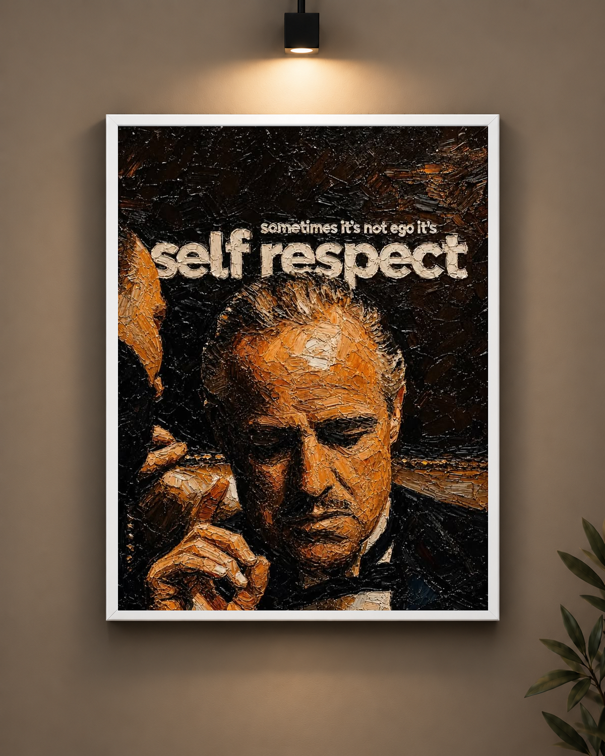 The Godfather Self Respect Frame in black frame - PrintIt