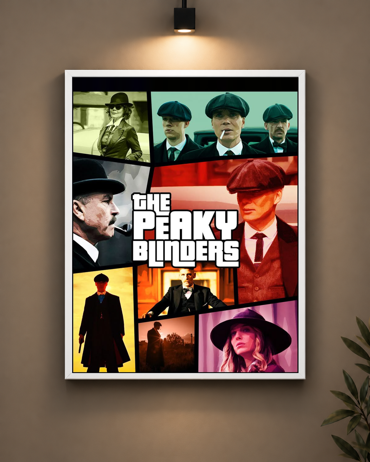 Peaky Blinders Collage Frame in black frame - PrintIt