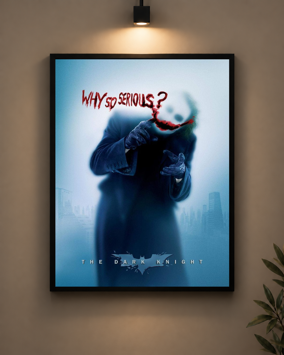 Joker Dark Knight Frame in black frame - PrintIt