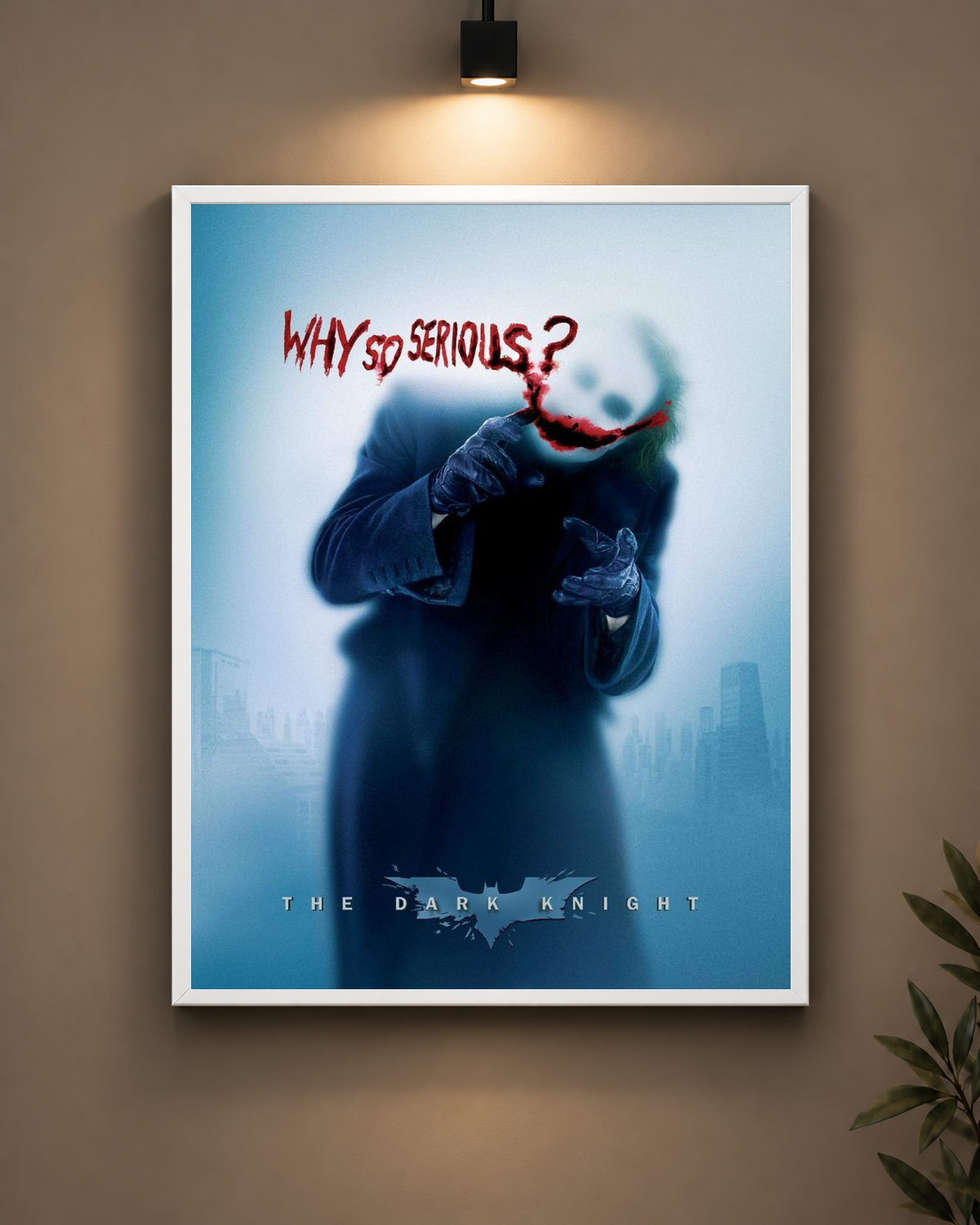 Joker Dark Knight Frame in black frame - PrintIt