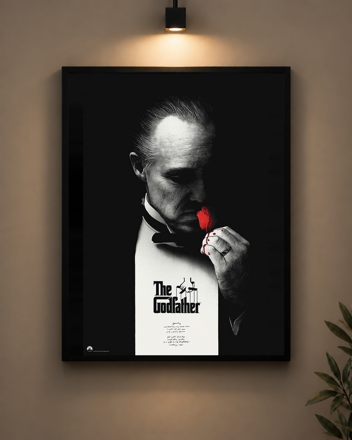 The Godfather Portrait Frame in black frame - PrintIt