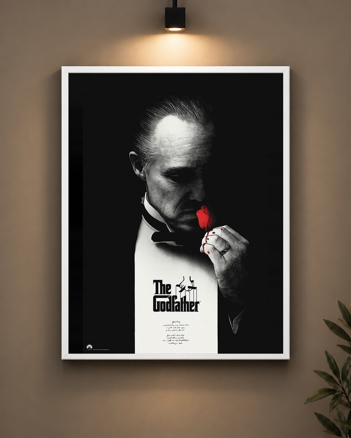 The Godfather Portrait Frame in black frame - PrintIt